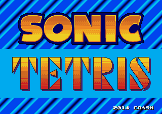 Sonic Tetris Title Screen